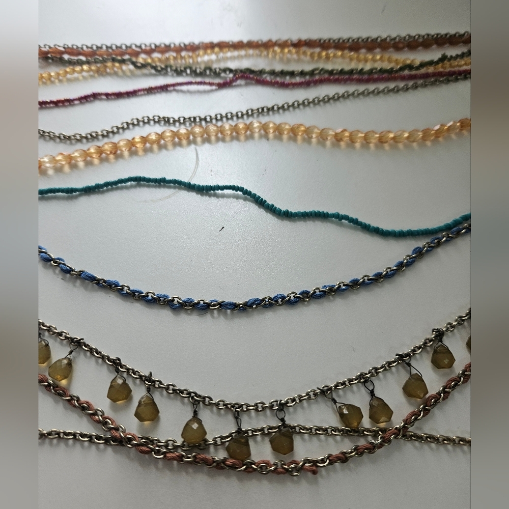 Spring Street Multicolor Layered Chain Necklace - Picture 2 of 5
